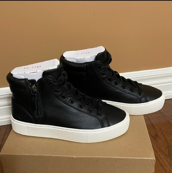 UGG Shoes - BNIB Uggs Black Leather High Tops Size 5-6